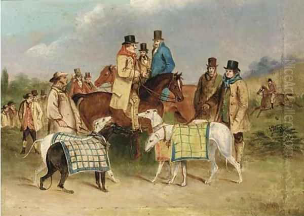 Before the course; and Releasing the hare Oil Painting by Henry Thomas Alken