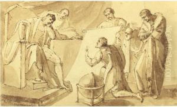 Scene From Shakespeare's 
Henry Vi Oil Painting by Henry Tresham