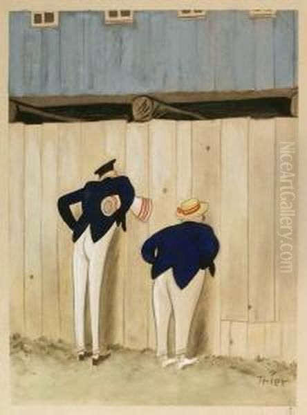 Astlochgucker Oil Painting by Walter Trier