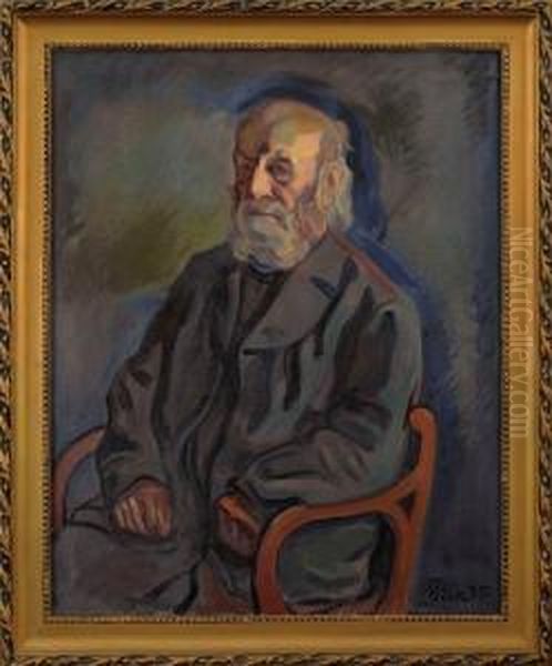 Jakob Evaldi Portree Oil Painting by Nikolai Triik