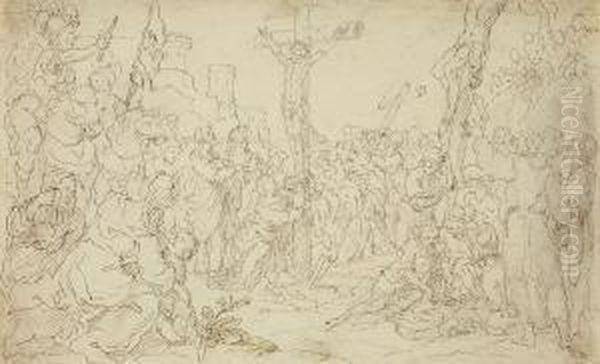 Kreuzigungchristi Oil Painting by Paul Troger