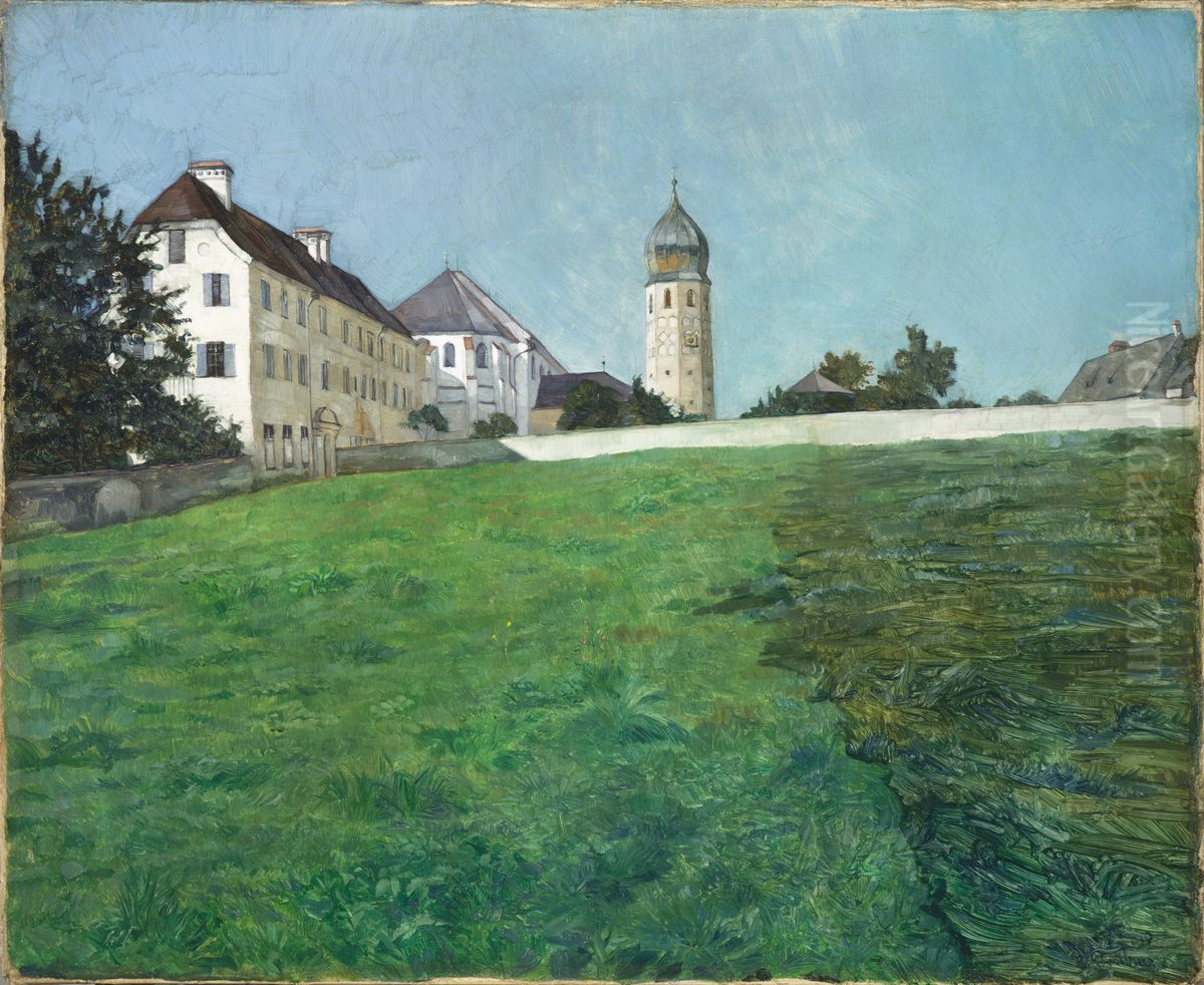 Frauenchiemsee Oil Painting by Wilhelm Heinrich Trutbner