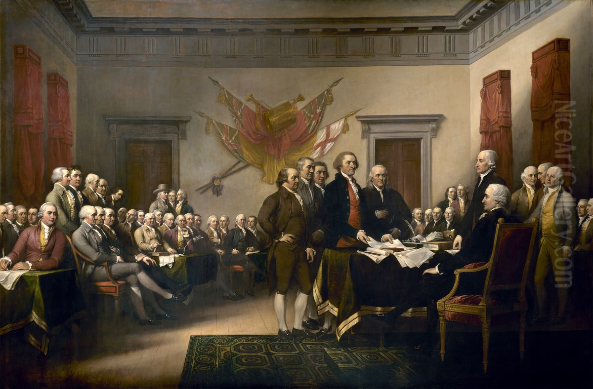 Declaration Of Independence Oil Painting by John Trumbull