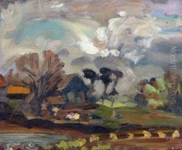 Near Home Oil Painting by Horace W Tuck