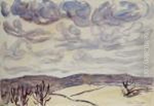 Western Landscape Oil Painting by Allen Tucker