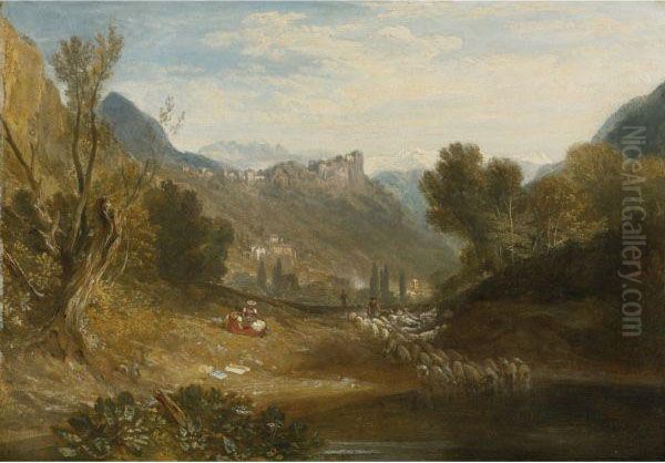 Mountain Landscape, Bonneville, Savoy Oil Painting by Joseph Mallord William Turner