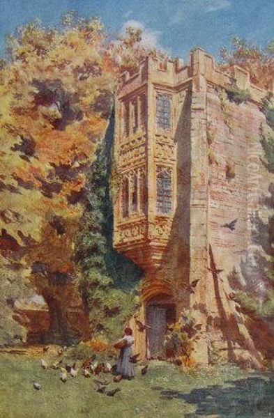 Pembroke And A Mirror With A Sailing SceneOver Oil Painting by Thomas Nicholson Tyndale