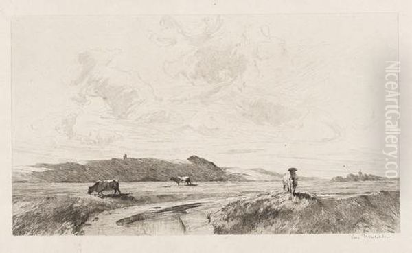 Landschaft Oil Painting by Otto Ubbelohde