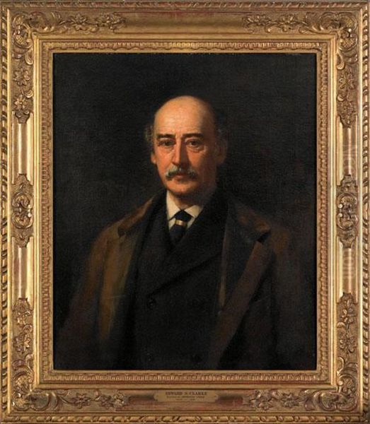 Portrait Of Edward S.clarke Oil Painting by Bernard Uhle