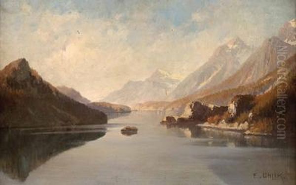 Seelandschaft Oil Painting by Eduard Uhlik