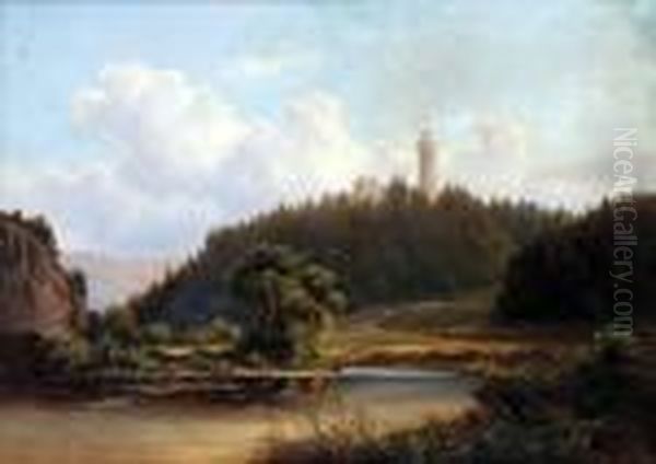 Untitled Oil Painting by Hugo Ullik