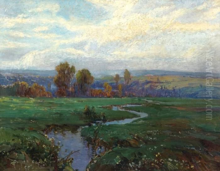 V Louce Oil Painting by Josef Ullmann