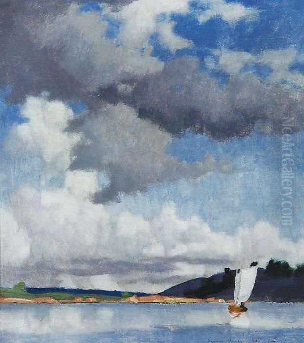 Purjeveneessa Oil Painting by Ragnar Ungern