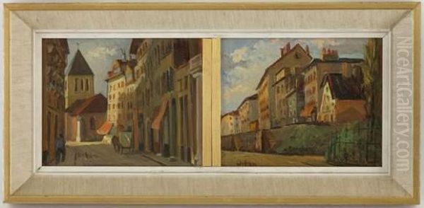 Vues De Geneve Oil Painting by Harry Urban