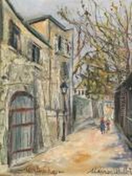 Montmartre Oil Painting by Maurice Utrillo