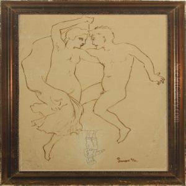 Compositioner Oil Painting by Einar Utzon-Frank