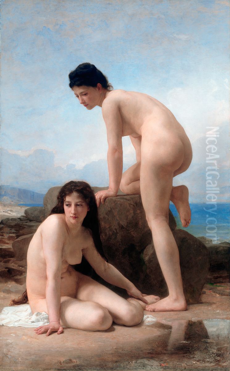 The Bathers Oil Painting by William-Adolphe Bouguereau