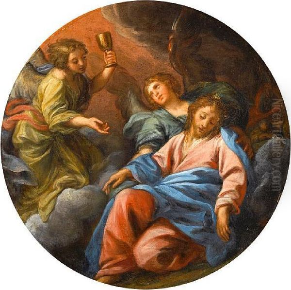 The Agony In The Garden Oil Painting by Domenico Antonio Vaccaro