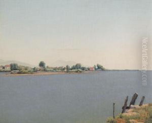 Bocca Di Magra Oil Painting by Memo Vagaggini