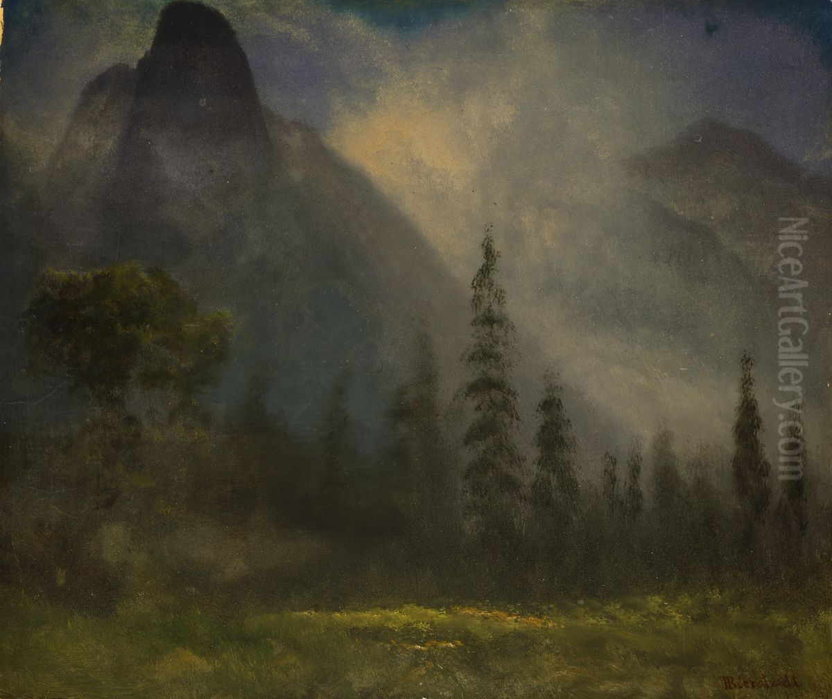 Yosemite Valley Oil Painting by Albert Bierstadt
