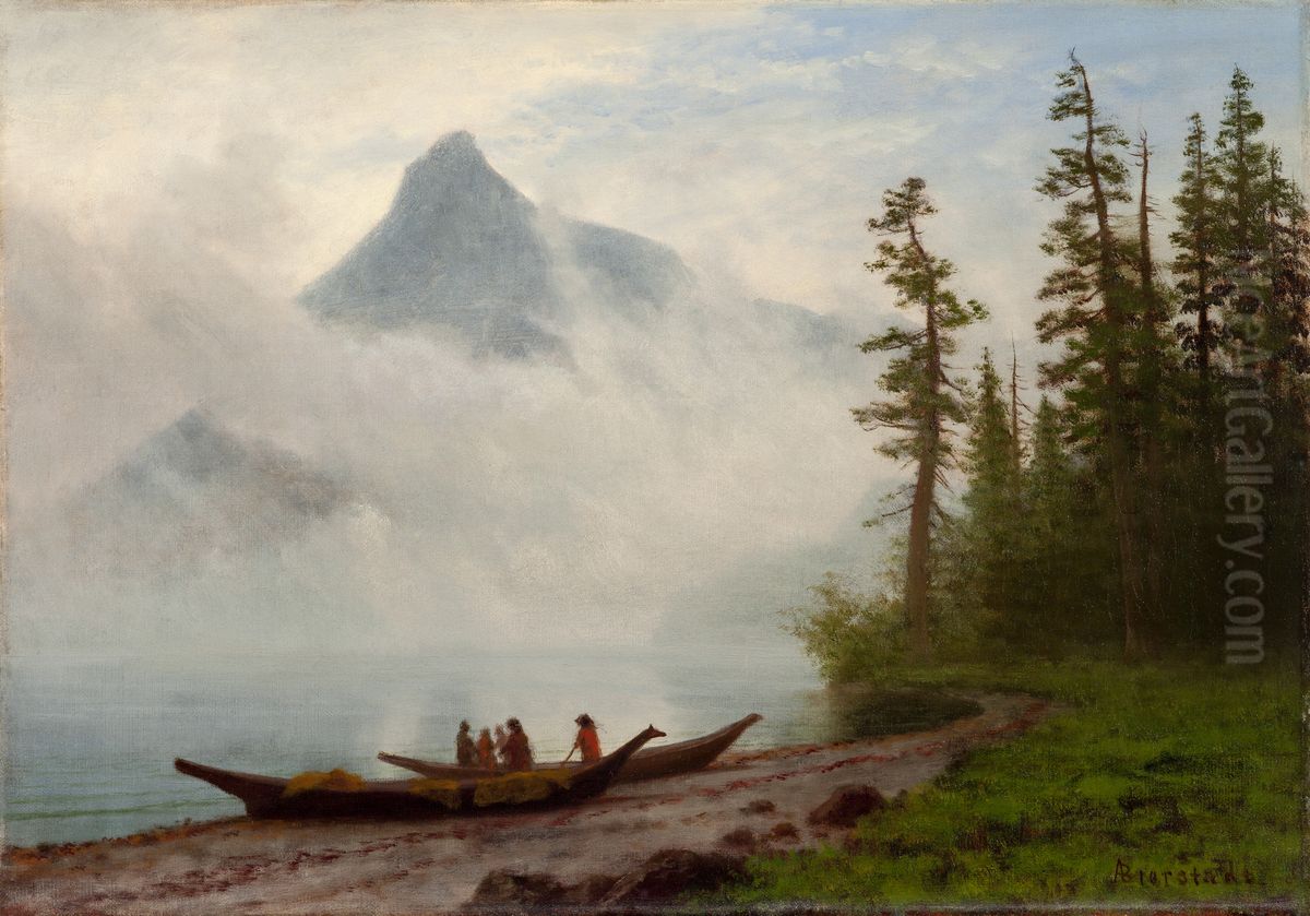 Alaska Oil Painting by Albert Bierstadt