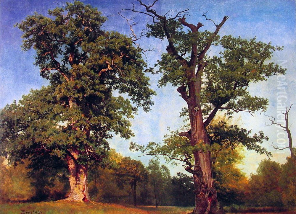 Pioneers Of The Woods Oil Painting by Albert Bierstadt