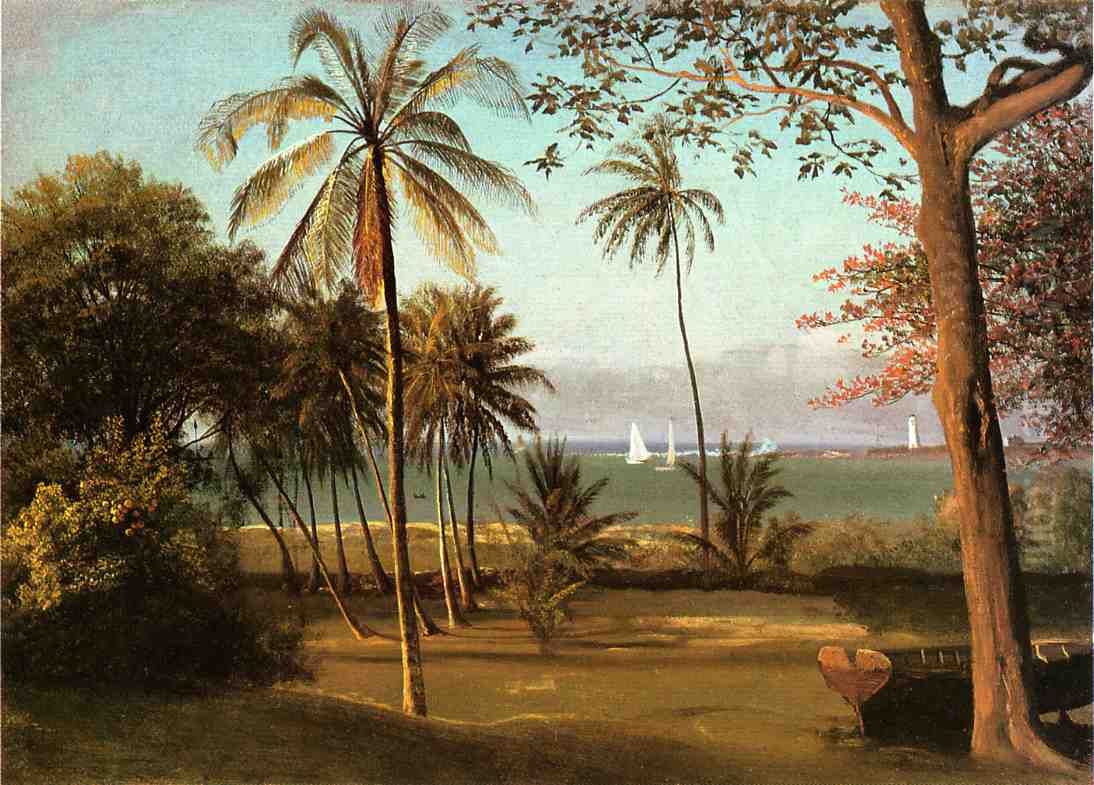 Florida Scene Oil Painting by Albert Bierstadt