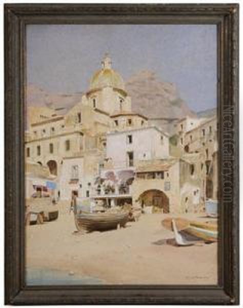 Coastal View Withchurch Oil Painting by Anton Van Anrooy