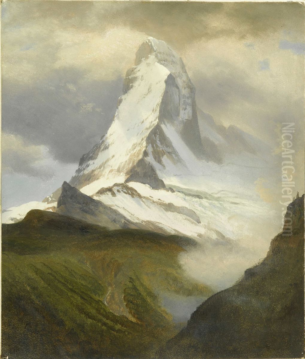 The Matterhorn Oil Painting by Albert Bierstadt