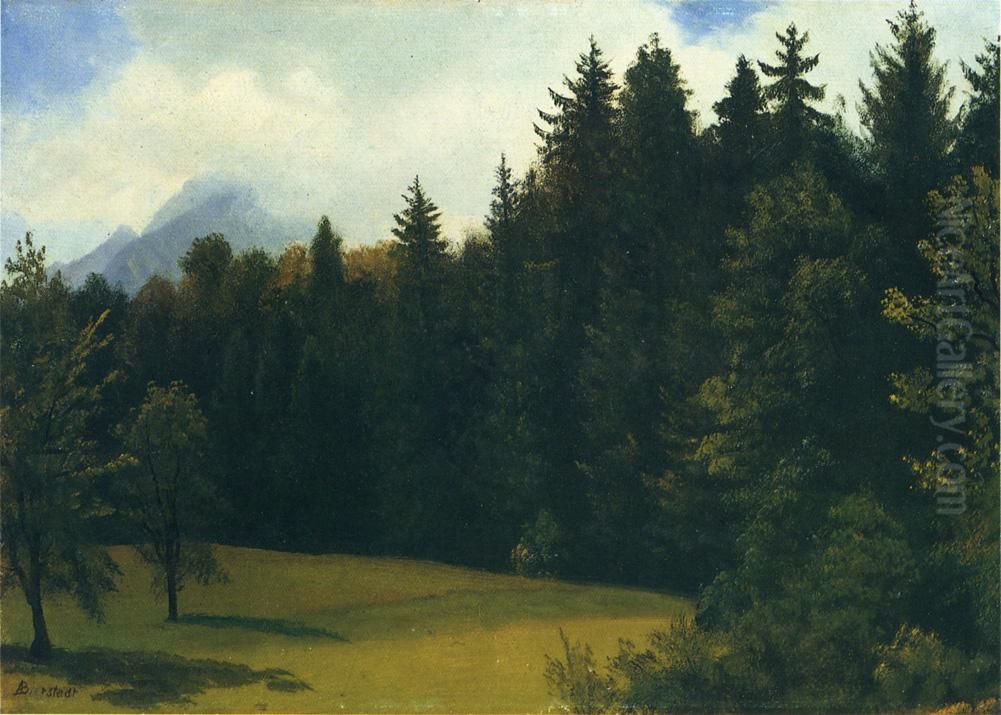 Mountain Resort Oil Painting by Albert Bierstadt