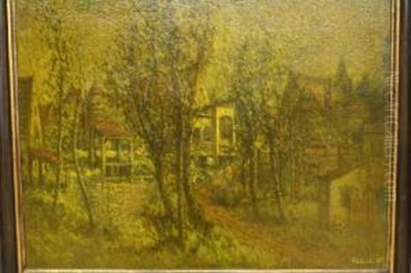 De Weg Naar 't Dorp Oil Painting by Henri Van Daalhoff