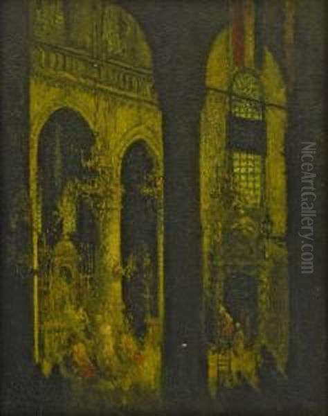 Kircheninneres Oil Painting by Henri Van Daalhoff