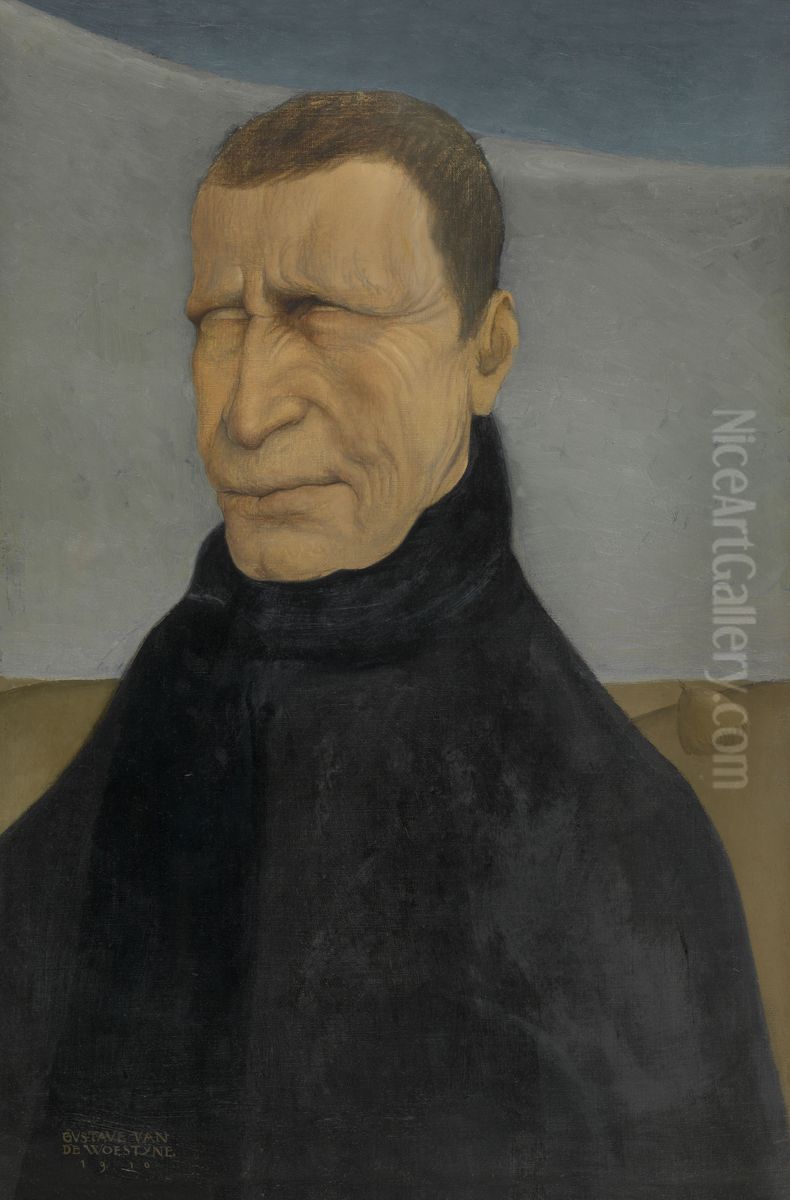 L'aveugle Oil Painting by Gustave Van De Woestijne