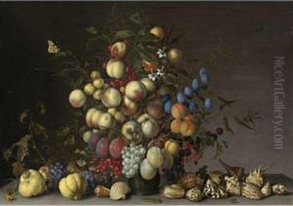 Still Life Oil Painting by Balthasar Van Der Ast