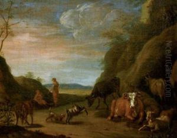 Scene Pastorale Oil Painting by Harmenszoon van Rijn Rembrandt
