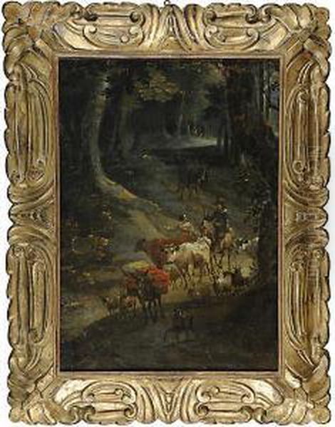 Scena Pastorale Oil Painting by Harmenszoon van Rijn Rembrandt