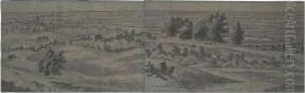 A Panoramic View In The Region Of The Betuwe Oil Painting by Joris Abrahamsz Van Der Haagen