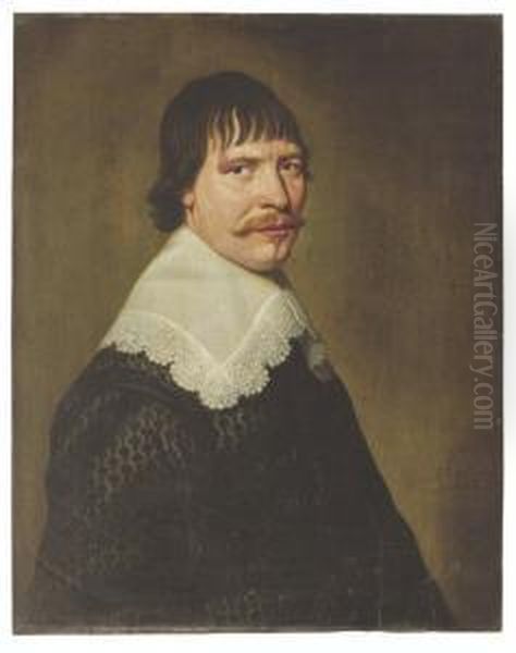 Portrait Of A Man Oil Painting by Jacob Fransz van der Merck
