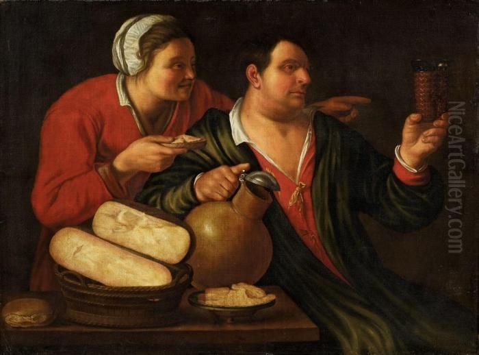 Das Mahl Oil Painting by Jan Van Der Schoor