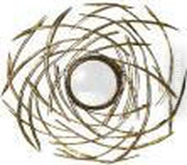 Miroir Nid No. 187 Oil Painting by Georges Van Der Straeten