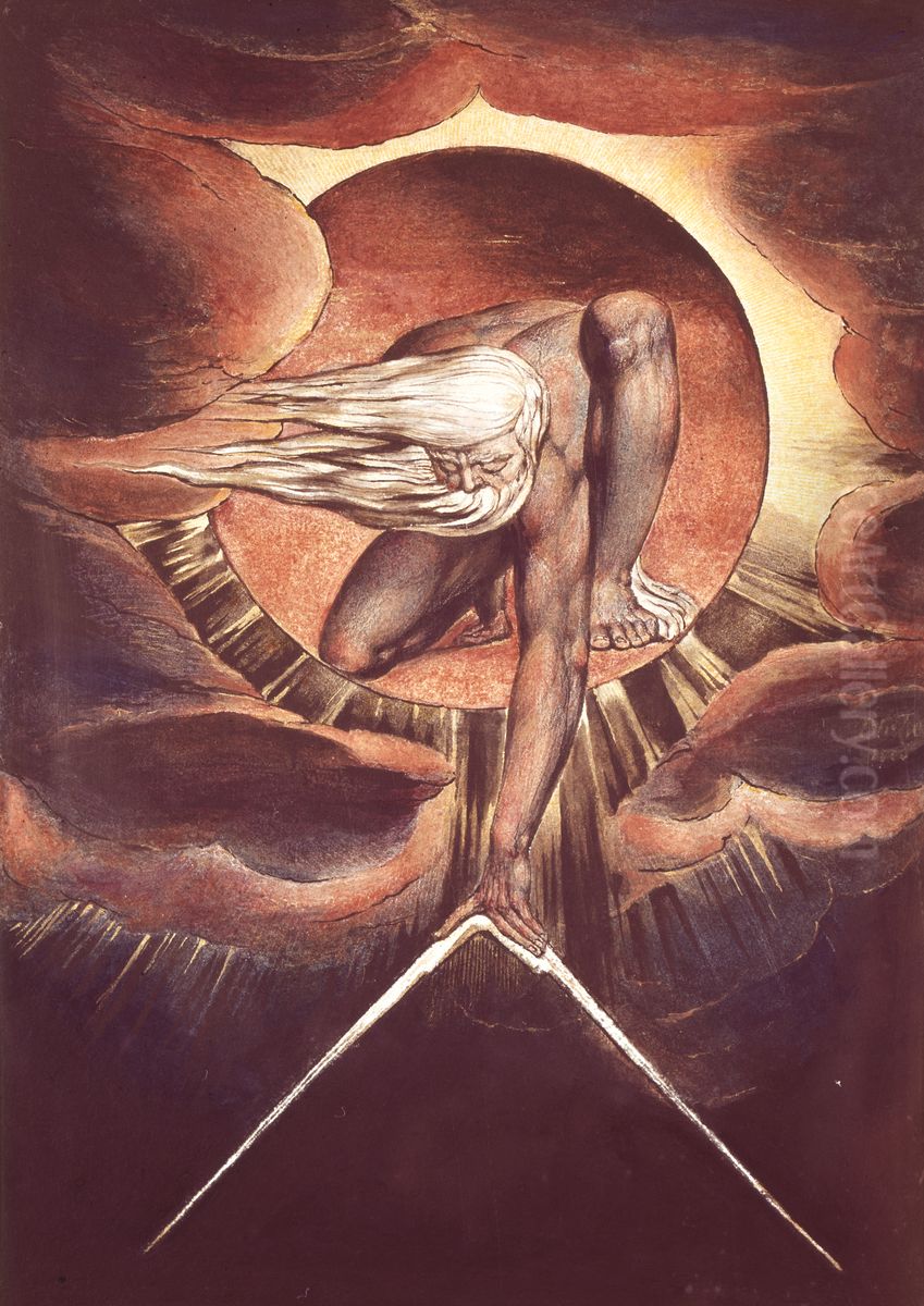 The Ancient of Days Oil Painting by William Blake