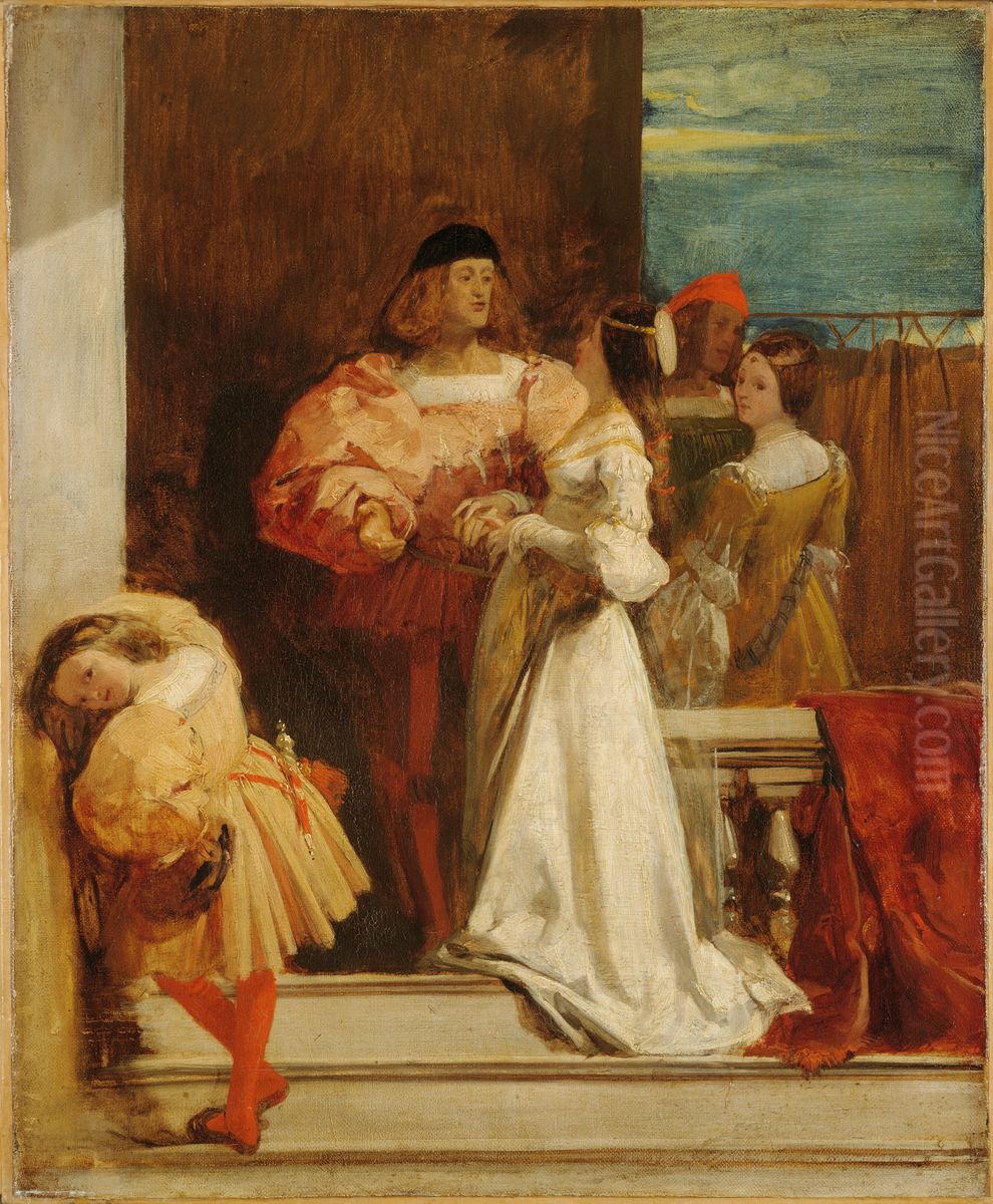 Evening In Venice Oil Painting by Richard Parkes Bonington