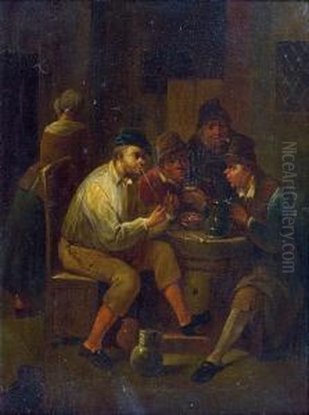 Interieur De Taverne Oil Painting by Egbert van the Elder Heemskerk