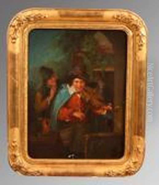 Les Violonnistes Oil Painting by Egbert van the Elder Heemskerk