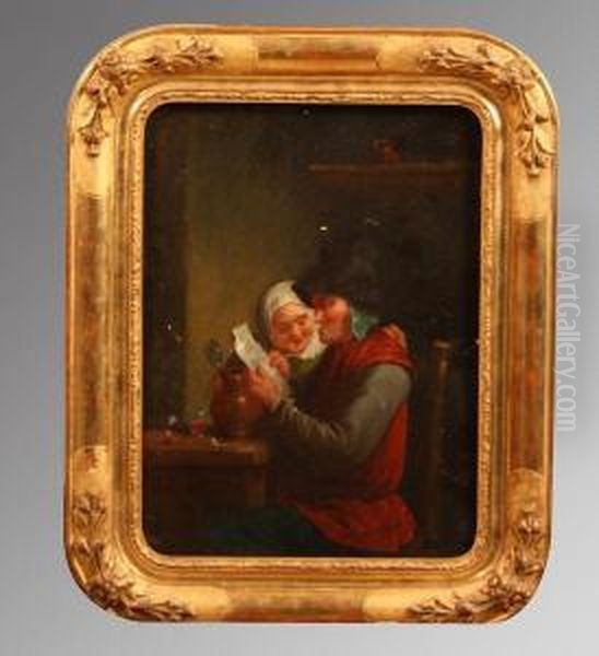 La Lecture Oil Painting by Egbert van the Elder Heemskerk