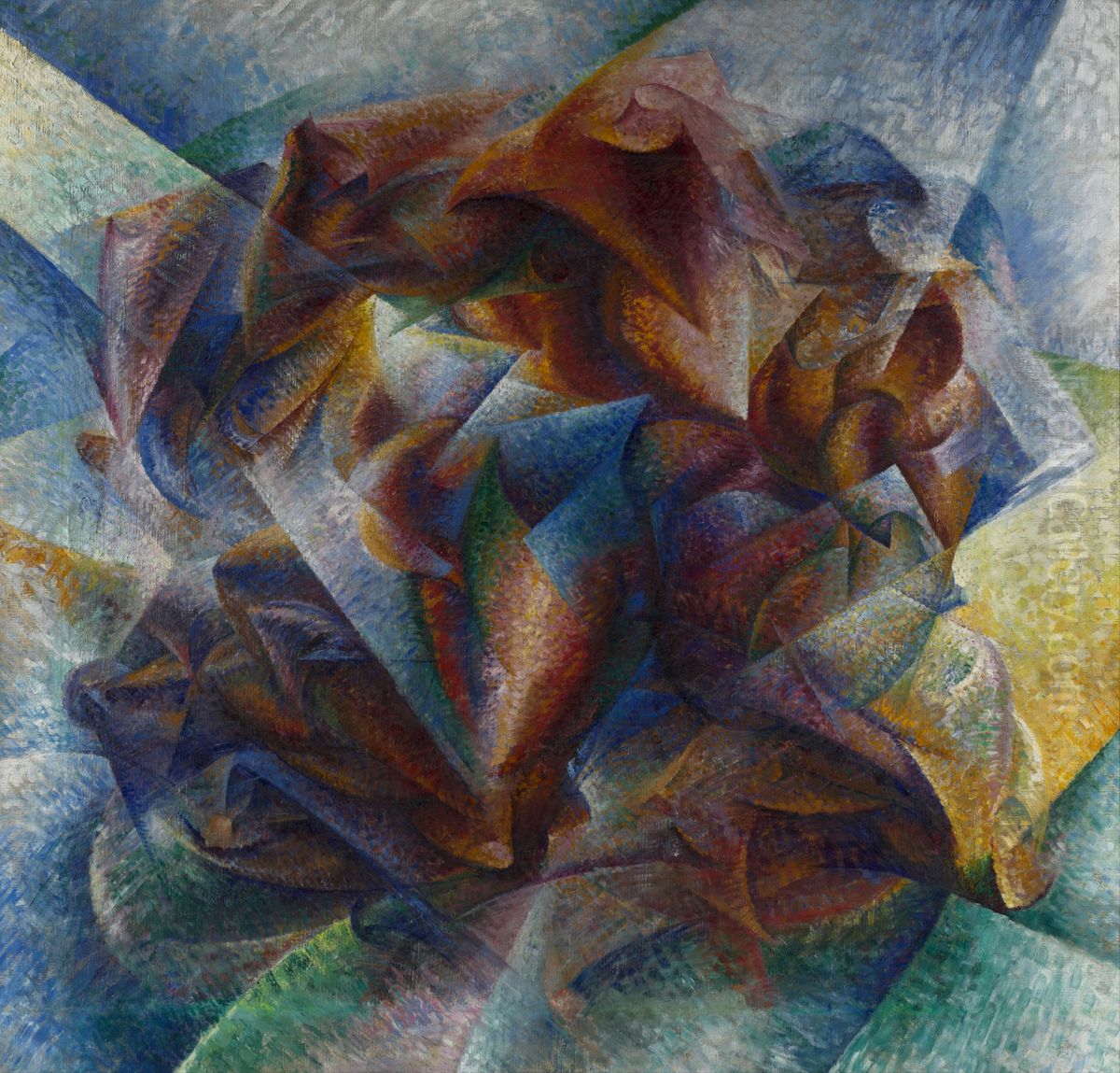 Dynamism of a Soccer Player Oil Painting by Umberto Boccioni
