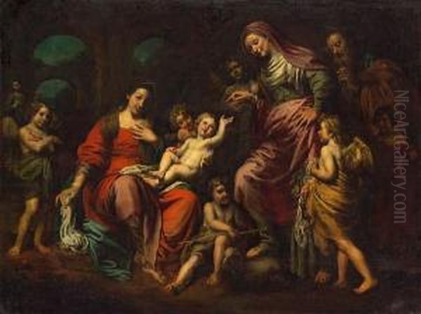 The Holy Family Oil Painting by Theodor Van Loon