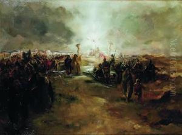 Golgotha Oil Painting by Han Van Meegeren