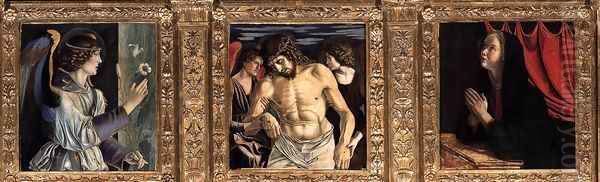 Polyptych of San Vincenzo Ferreri (detail) Oil Painting by Giovanni Bellini