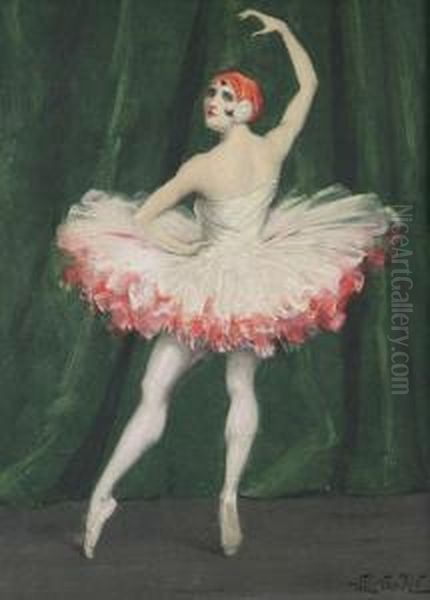 ``danseuse`` Oil Painting by Will Van Riet